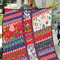 Wallis And Futuna Christmas Quilt Festive Beach Vibes - Polynesian Pride