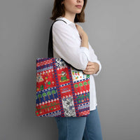 Wallis And Futuna Christmas Tote Bag Festive Beach Vibes - Polynesian Pride
