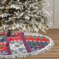 Wallis And Futuna Christmas Tree Skirt Festive Beach Vibes - Polynesian Pride