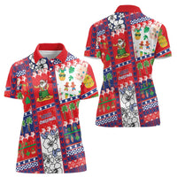 Wallis And Futuna Christmas Women Polo Shirt Festive Beach Vibes LT05 - Polynesian Pride