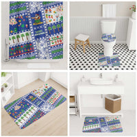 Northern Mariana Islands Christmas Bathroom Set Festive Beach Vibes - Polynesian Pride