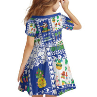 Northern Mariana Islands Christmas Family Matching Mermaid Dress and Hawaiian Shirt Festive Beach Vibes - Polynesian Pride