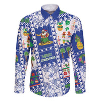 Northern Mariana Islands Christmas Family Matching Mermaid Dress and Hawaiian Shirt Festive Beach Vibes - Polynesian Pride