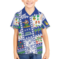Northern Mariana Islands Christmas Kid Hawaiian Shirt Festive Beach Vibes - Polynesian Pride