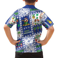 Northern Mariana Islands Christmas Kid Hawaiian Shirt Festive Beach Vibes - Polynesian Pride