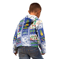 Northern Mariana Islands Christmas Kid Hoodie Festive Beach Vibes - Polynesian Pride