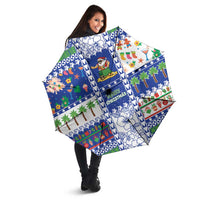 Northern Mariana Islands Christmas Umbrella Festive Beach Vibes - Polynesian Pride