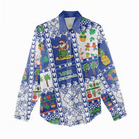 Northern Mariana Islands Christmas Women Casual Shirt Festive Beach Vibes LT05 - Polynesian Pride
