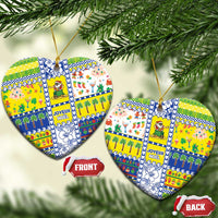 New Caledonia Christmas Ceramic Ornament Festive Beach Vibes - Polynesian Pride