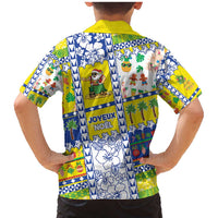 New Caledonia Christmas Family Matching Mermaid Dress and Hawaiian Shirt Festive Beach Vibes - Polynesian Pride