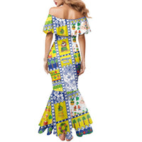 New Caledonia Christmas Family Matching Mermaid Dress and Hawaiian Shirt Festive Beach Vibes LT05 - Polynesian Pride
