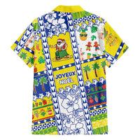 New Caledonia Christmas Family Matching Off Shoulder Short Dress and Hawaiian Shirt Festive Beach Vibes LT05 - Polynesian Pride