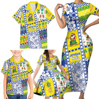 New Caledonia Christmas Family Matching Short Sleeve Bodycon Dress and Hawaiian Shirt Festive Beach Vibes LT05 - Polynesian Pride