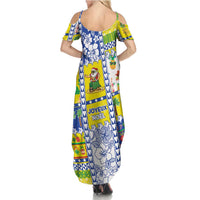 New Caledonia Christmas Family Matching Summer Maxi Dress and Hawaiian Shirt Festive Beach Vibes - Polynesian Pride