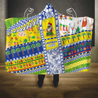 New Caledonia Christmas Hooded Blanket Festive Beach Vibes - Polynesian Pride