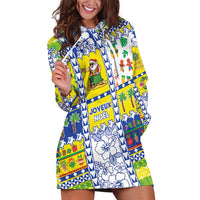 New Caledonia Christmas Hoodie Dress Festive Beach Vibes - Polynesian Pride