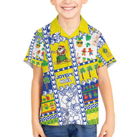New Caledonia Christmas Kid Hawaiian Shirt Festive Beach Vibes - Polynesian Pride