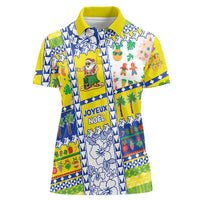 New Caledonia Christmas Women Polo Shirt Festive Beach Vibes - Polynesian Pride