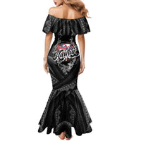 Hawaii November 28th Family Matching Mermaid Dress and Hawaiian Shirt Kanaka Maoli Tribal Pattern LT05 - Polynesian Pride