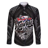 Hawaii November 28th Family Matching Off The Shoulder Long Sleeve Dress and Hawaiian Shirt Kanaka Maoli Tribal Pattern - Polynesian Pride