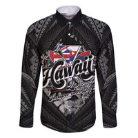 Hawaii November 28th Family Matching Off Shoulder Maxi Dress and Hawaiian Shirt Kanaka Maoli Tribal Pattern - Polynesian Pride