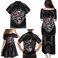 Hawaii November 28th Family Matching Puletasi and Hawaiian Shirt Kanaka Maoli Tribal Pattern LT05 - Polynesian Pride