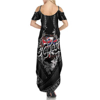 Hawaii November 28th Family Matching Summer Maxi Dress and Hawaiian Shirt Kanaka Maoli Tribal Pattern - Polynesian Pride