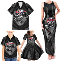 Hawaii November 28th Family Matching Tank Maxi Dress and Hawaiian Shirt Kanaka Maoli Tribal Pattern - Polynesian Pride