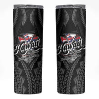 Hawaii November 28th Skinny Tumbler Kanaka Maoli Tribal Pattern - Polynesian Pride
