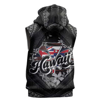 Hawaii November 28th Sleeveless Hoodie Kanaka Maoli Tribal Pattern - Polynesian Pride