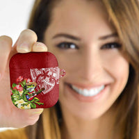 Puerto Rico Coqui Frog AirPods Case Tropical Flowers Polynesian Style - Polynesian Pride