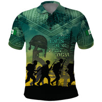 Norfolk Island ANZAC Day Polo Shirt Lest We Forget LT05 Dark Cyan - Polynesian Pride