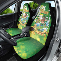 Hawaii Saint Patrick's Day Car Seat Cover Funny Surfing Leprechaun