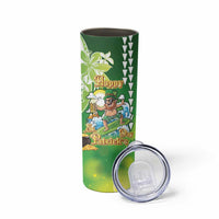 Hawaii Saint Patrick's Day Skinny Tumbler Funny Surfing Leprechaun
