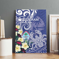 Hafa Adai Guam Canvas Wall Art Latte Stone With Coconut Crab