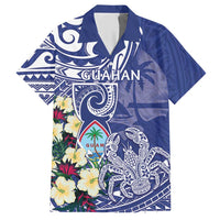 Personalised Hafa Adai Guam Hawaiian Shirt Latte Stone With Coconut Crab