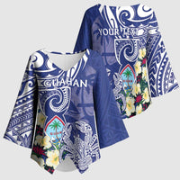 Personalised Hafa Adai Guam Kimono Sleeve Blouse Latte Stone With Coconut Crab