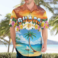 Guam Hawaiian Shirt Eternal Summer Sunset Beach