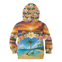 Guam Kid Hoodie Eternal Summer Sunset Beach