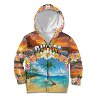 Guam Kid Hoodie Eternal Summer Sunset Beach