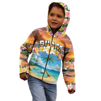 Guam Kid Hoodie Eternal Summer Sunset Beach