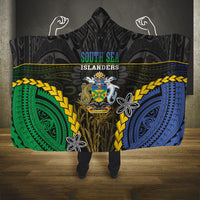 South Sea Islanders And Solomon Islands Hooded Blanket Kanakas Polynesian Pattern