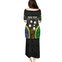 Personalised South Sea Islanders And Vanuatu Family Matching Puletasi and Hawaiian Shirt Kanakas Sand Drawing Pattern LT05 - Polynesian Pride