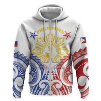 Philippines Hoodie Katipunan Andres Bonifacio LT05 Zip Hoodie White - Polynesian Pride