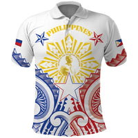Philippines Polo Shirt Katipunan Andres Bonifacio LT05 White - Polynesian Pride