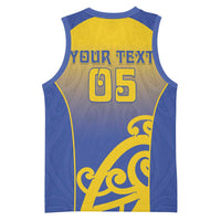 Custom James Cook High School Basketball Jersey Maori Koru Pattern LT05 - Polynesian Pride