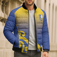 Custom James Cook High School Bomber Puffer Jacket Maori Koru Pattern LT05 - Polynesian Pride