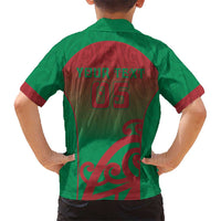 Custom Onehunga High School Family Matching Long Sleeve Bodycon Dress and Hawaiian Shirt Maori Koru Pattern LT05 - Polynesian Pride