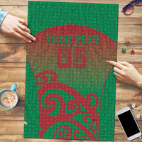 Custom Onehunga High School Puzzle Maori Koru Pattern LT05 Green - Polynesian Pride