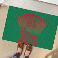 Custom Onehunga High School Rubber Doormat Maori Koru Pattern LT05 - Polynesian Pride